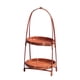thumbnail image 1 of Cesta de frutas tejida de bambú, organizador de cesta de pan, cesta decorativa para comida, cesta de almacenamiento de bambú rústica, almacenamiento d 2 capas 38cmx22cm, 1 of 9