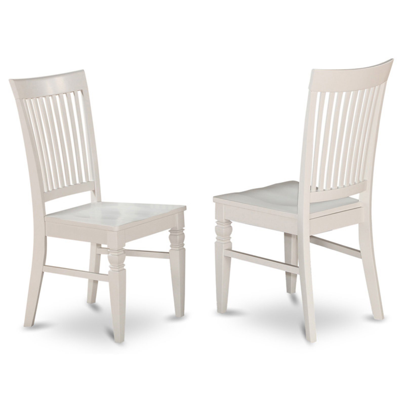 East West Furniture Capri 5-piece Wood Dining Set with Solid Tabletop in White - image 3 of 5