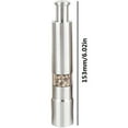 thumbnail image 3 of Snmubt Stainless Steel Thumb Push Pepper Spice Grinder Mill Muller Stick (Silver), 3 of 6