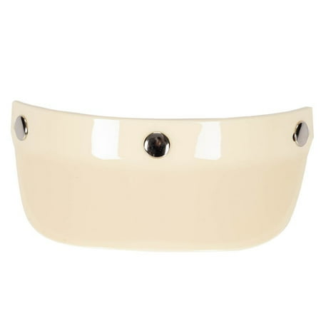 Universal Motorcycle 3 Snap-Button Visor Flip Up Down Open Face Wind ...