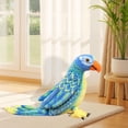 thumbnail image 1 of de peluche, juguete de peluche, pájaro pequeño, loro, juguetes de peluche, decoración del hogar, 19,69 x 10,24 pulgadas, regalo para niñas y Azul, 1 of 8