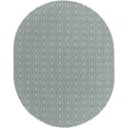 thumbnail image 2 of Rugs.com Jill Zarin Outdoor Collection Rug – 7' 10 x 10' Oval Teal Flatweave Rug Perfect For Living Rooms, Large Dining Rooms, Open Floorplans, 2 of 9