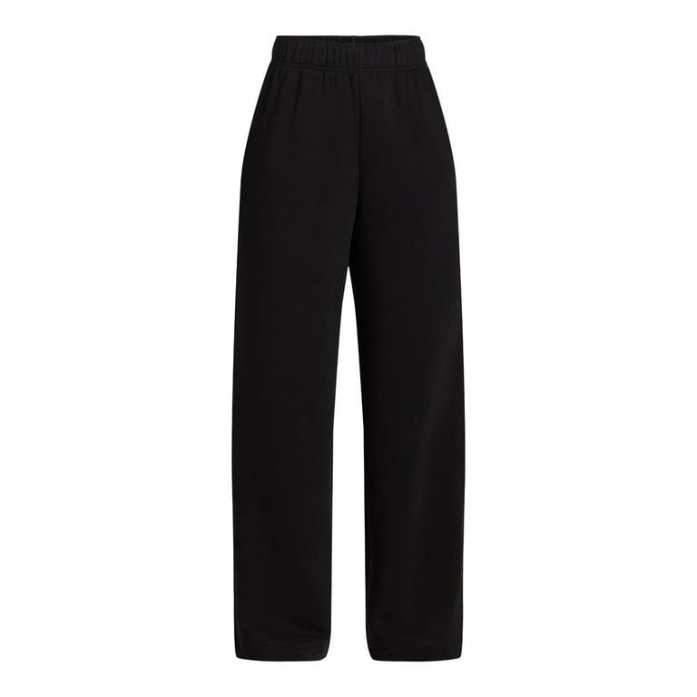 No Boundaries Wide Leg Fleece Pants 30 Inseam 1 or 2 Pack Women s Walmart