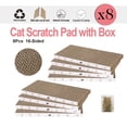 thumbnail image 4 of Cartón rascador para gatos, 8 paquetes en 1, reversible y duradero, 4 of 7