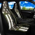 thumbnail image 2 of Binienty American Flag Front Auto Seat Covers Comfortable Decorative Vehicle Seat Covers Compatible with SUV Truck Van Sedans, 2 of 8