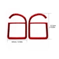 thumbnail image 3 of Real Bright Soft Car Interior Carbon Fiber Sticker Decoration2Pcs For Porsche Cayenne Sport Red Carbon Fiber Side Air Vent Outlet CoverAuto Car Protection Interior Accessories, 3 of 8