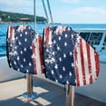 thumbnail image 5 of KUIFORTI American Flag Eagle Golf Cart Seat Covers Comfortable Durable Travel Sports Cart Seat Cushion Covers Fits for EZGO, Yamaha, Club Car and More 2 Seats Golf Carts, 5 of 7