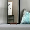 thumbnail image 3 of NIYANGLE Mirror Base Holder Full Length Mirror Stand Wood Deep Walnut Sleek Finish For Adults 1Set, 3 of 6