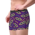 thumbnail image 2 of Uemuo Carnival Masks and Beads Pattern Men's Boxer Briefs,Trunk Anti-Chafing,Comfortable, Durable, and Stylish Underwear-X-Large, 2 of 9