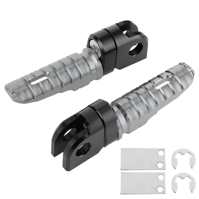 Rest Riding Accessory Pair Of Front Foot Pegs Aluminum Alloy Pedals Fit For Z125 PRO Z250/SL Z400 Z900Titanium