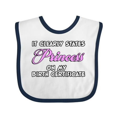 

Inktastic Princess Gift Baby Girl Bib