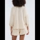 thumbnail image 4 of Conjunto de Dos Piezas para Mujer: Top de Larga con Lazo y Bóxer con Volantes Conjunto Informal A Juego Albaricoque S, 4 of 10