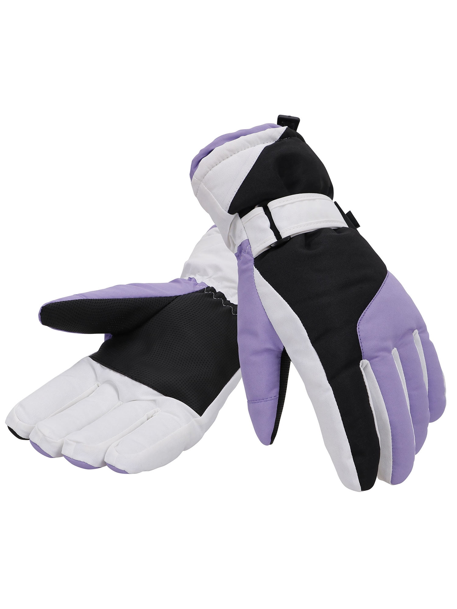 Simplicity Women's Thinsulate Lined Waterproof Outdoor Ski Gloves, M