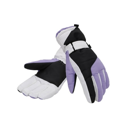 Simplicity Women's Thinsulate Lined Waterproof Outdoor Ski Gloves, M,