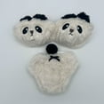 thumbnail image 4 of Luxurious Panda Plush Bra Set, Soft Fur Bra and Panties, Seductive Women's Lingerie Underwear brief, 4 of 4