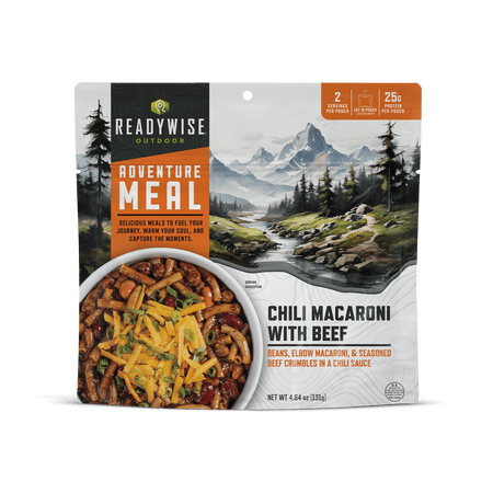 ReadyWise Camping Meal Chili Mac with Beef