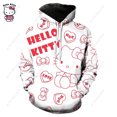 thumbnail image 1 of RWJDXD Chandails en Molleton Harajuku pour Femmes, Imprimé Hello Kitty, Manches Longues, Mode Décontractée, Automne, Été, 1 of 1