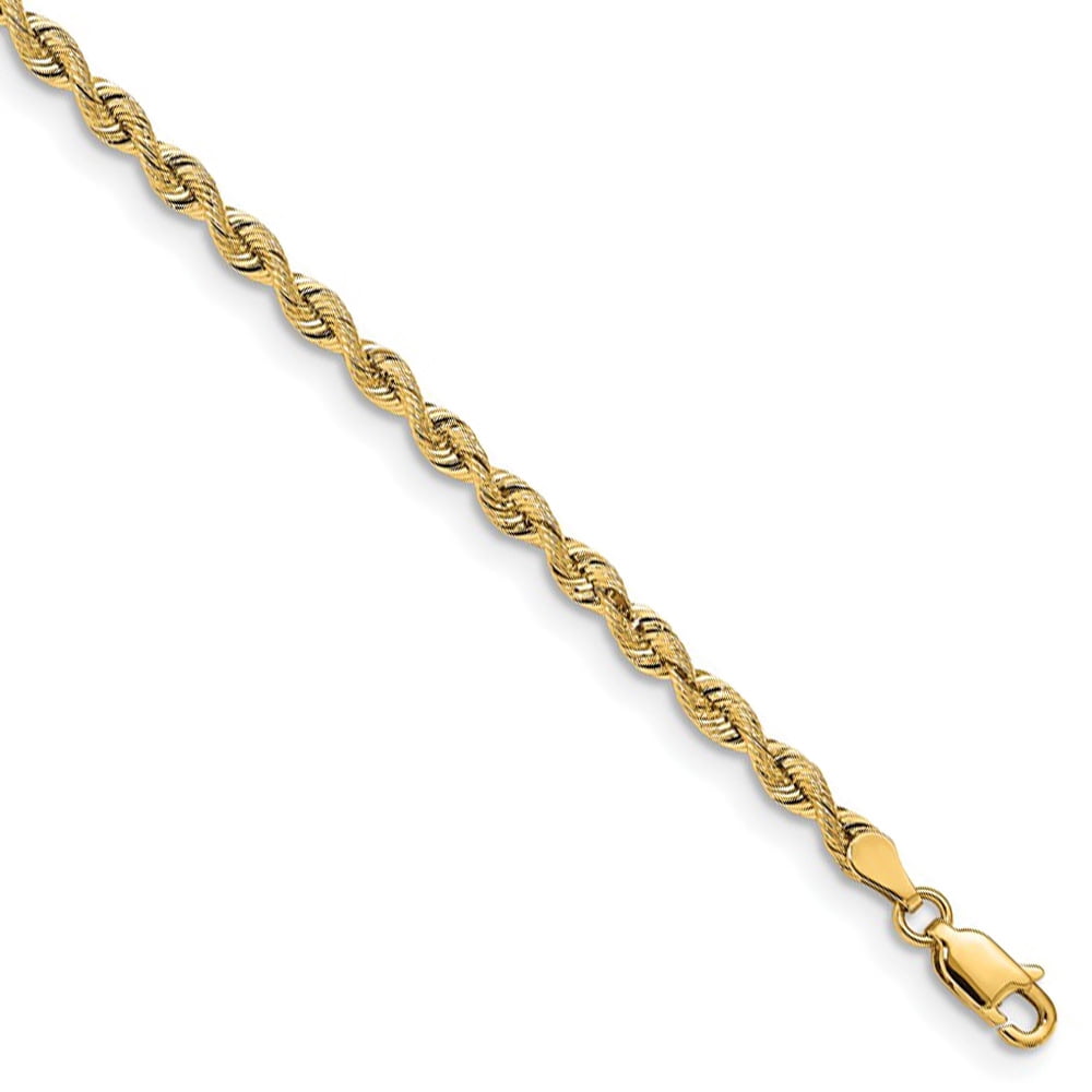 3.25mm 14k Yellow Gold Solid Quintuple 