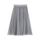 thumbnail image 1 of Falda tutú plisada de línea A para mujer - Gasa de malla, cintura alta, estilo vintage, talla única, primavera/verano/otoño, 1 of 5