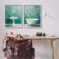 thumbnail image 2 of Stupell Industries Floral Patterned Bathroom Botanical & Floral Painting Gray Framed Art Print Wall Art, 24 x 30, Set of 2, 2 of 9