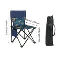 thumbnail image 2 of Clearance Sale! Portable Folding Chair with Backrest Lightweight Car Bon Steel Camping Chair for Outdoor Fishing Art Sketching (Medium/Large Leaf & Boho Patterns) Includes Carry Bag, 2 of 3