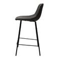 thumbnail image 4 of Banco de cocina Mundo In Gerona Set de 2 Madera Solida y Base Metalica Gris, 4 of 8