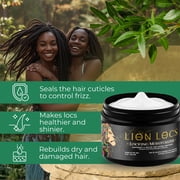 Lion Locs Vegan Loc Butter Retwist & Moisturizer Gel for Dreadlocks with Argan Oil