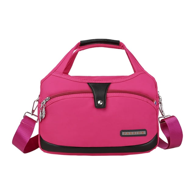 Guardoinrt Sac à Main en Tissu Robuste et Durable avec Bandoulière Réglable Sac Décontracté et Multifonction pour Femmes rose Rouge 29*19*9*12 1Ensemble