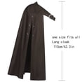 thumbnail image 3 of SAWOBUUN Medieval Half Shoulder Cape Renaissance Split Shawl Cavalier Shawl Shrug Ranger's Cloak LARP, 3 of 8