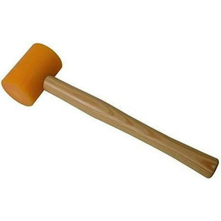 

Yellow Hammer W/Round Wooden Handle Non-Marring Metal Forming Shaping Jewelry Making Mallet
