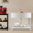 ToppiJoy Single Bowl Free Standing Stainless-Steel Commercial Sink with ...