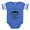 Royal Blue, variant on CafePress - Hiking Makes Me Happy - Cute Infant Baby Football Bodysuit