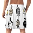 thumbnail image 2 of NICKSUN Shorts de Pyjama Amusants pour Hommes, Bas de Pyjama Doux avec Poches, Chaton, TG, 2 of 5