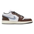thumbnail image 3 of Air Jordan 1 Low SE Big Kids' Shoes Color: White/Black/Sail/Blue Grey Size: 5.5Y, 3 of 5