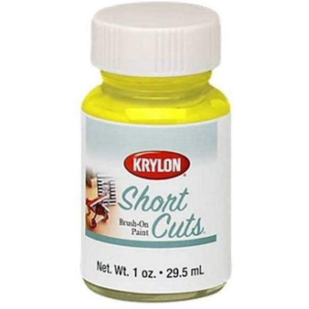 Krylon KSCB008 Short Cuts BrushOn Paint, 1Ounce, Sun Yellow Walmart