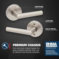 thumbnail image 2 of Matte Front Door Handle with Lock Reversible Square Exterior/Interior Door Handles with Lock Keyed Entry Door Lever for Front Door Bedroom Bathroom & Office Modern Home Decor, 2 of 8