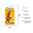 thumbnail image 2 of Fly to the Orient - British Overseas Airways Corporation BOAC - Vintage Airline Travel Poster c.1950s - Fine Art Matte Paper Print (Unframed) 20x26in, 2 of 4