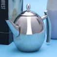 thumbnail image 4 of CIMAXIC 1.5L Belly Shape Thicker Tea Pot Linner With Filter Design Water Kettle 304 Stainless Steel Tea Kettle,7.28"X5.12"X5.12", 4 of 4
