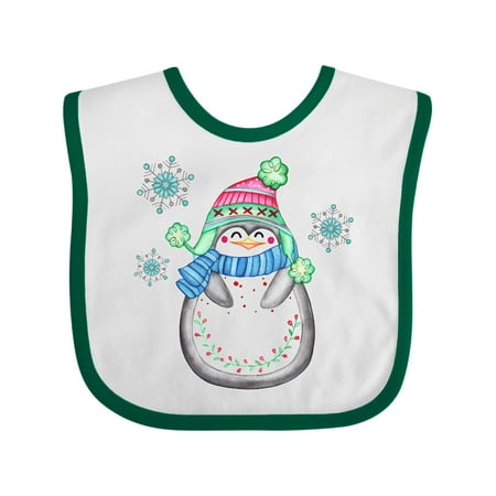 

Inktastic Winter Happy Penguin Gift Baby Boy or Baby Girl Bib