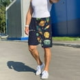 thumbnail image 6 of Balery Space Men's Cotton Knit Pajama Shorts Waistband & Pockets,Short Pajama Pants-Small, 6 of 8