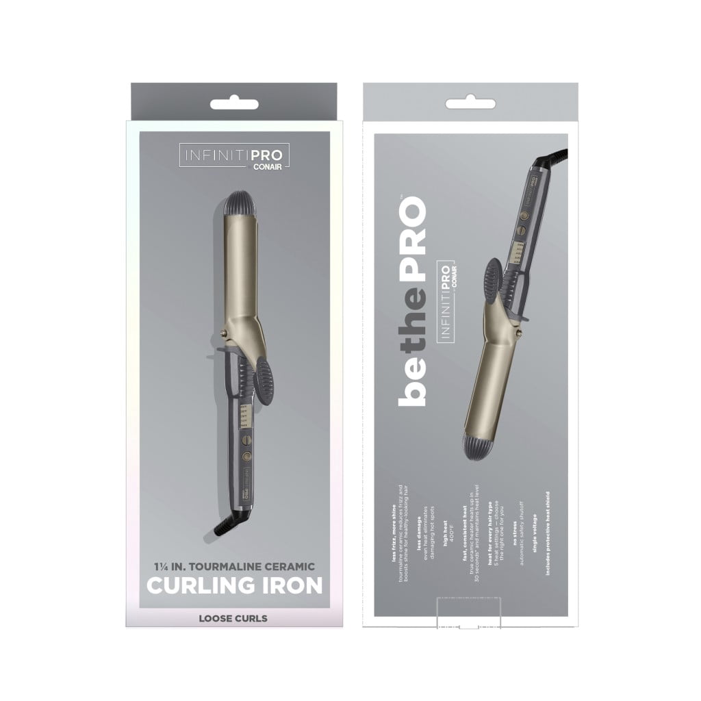 INFINITIPRO by CONAIR 11/2 In.Tourmaline Ceramic Curling Iron. Amazon.com: CONAIR INFINITIPRO Tourmaline 1 1/2-Inch Ceramic  main image 4