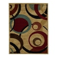 thumbnail image 2 of Ottomanson Royal Abstract Tapis Rond, 5 Pieds3"X7', Beige, 2 of 5