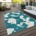 thumbnail image 6 of Addison Rugs Chantille Indoor/Outdoor Transitional Abstract Teal Washable Rectangle Rug, 5' x 7'6", 6 of 6