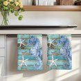 thumbnail image 7 of Coastal Seahorse Kitchen Towels Set of 1, Summer Beach Ocean Coral Teal Blue Wood Absorbent Dish Towels for Kitchen, Microfiber Hand Towel, Quick Drying Tea Towel for Cleaning Decorative Dishcloths, 7 of 7