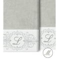 thumbnail image 2 of Authentic Hotel and Spa  100% Turkish Cotton Monica 2PC Embellished Bath Towel Set Light Gray M, 2 of 3