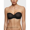 thumbnail image 2 of Women's Sheer Strapless Bras Mesh Sexy Unlined Plus Size See Through Underwire Bra, 2 of 6