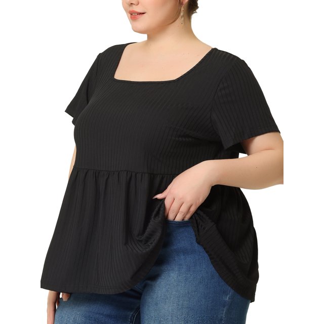 Camisede mancorligede verano pamujer de talgrande Negro XL