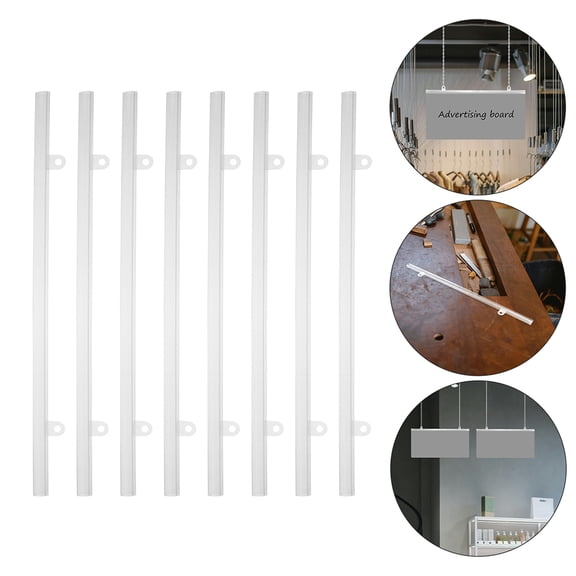 Soimiss 8Pcs Transparent PVC Poster Frame Hanging Kit for Advertising and Display