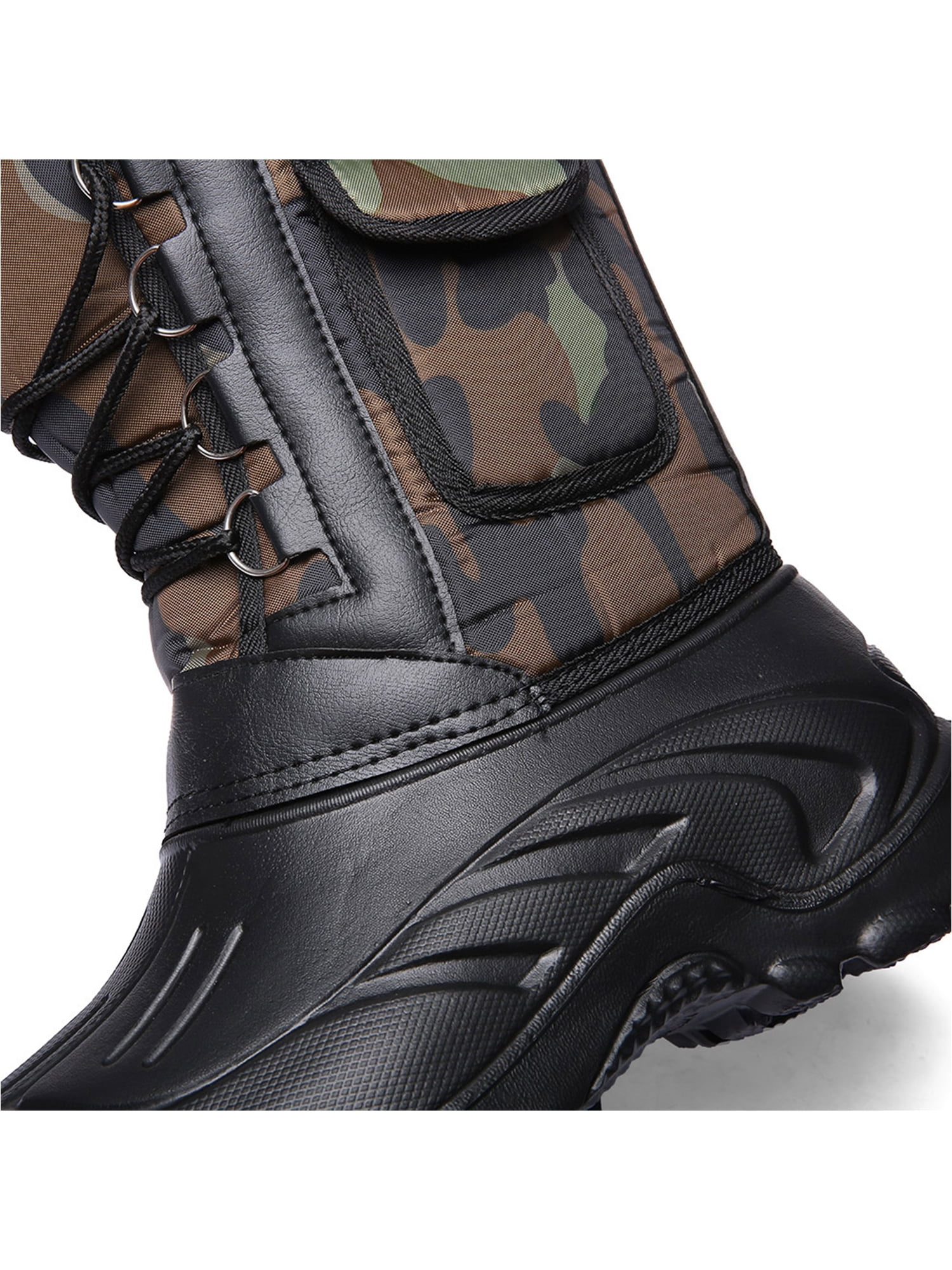 Tanleewa Snow Boots for Men Winetr Warm Waterproof Hiking Shoes 7.5 Adult Male