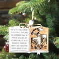 thumbnail image 4 of Adornos navideños, regalos navideños, citas bíblicas de madera, adornos navideños de nacimiento, colgantes para decoración navideña del hogar, colgante del nacimiento de Jesús, 4 of 6